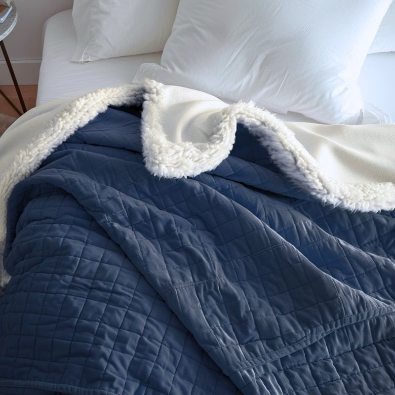 KARYTEX - Edredón Con Ovejero Cama King Color Navy
