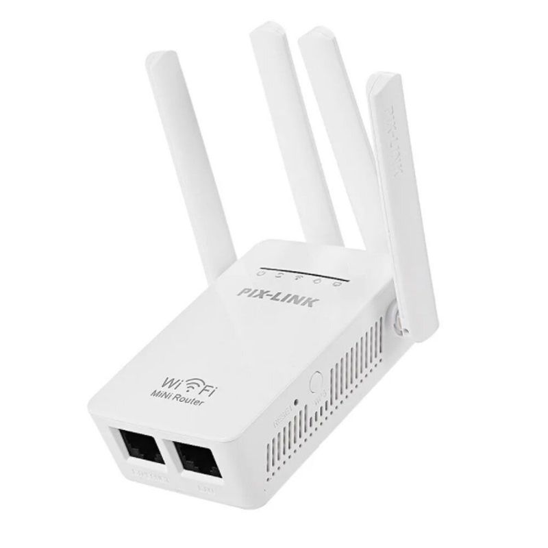 DANKI - Router repetidor wifi potente compacto 4 antenas