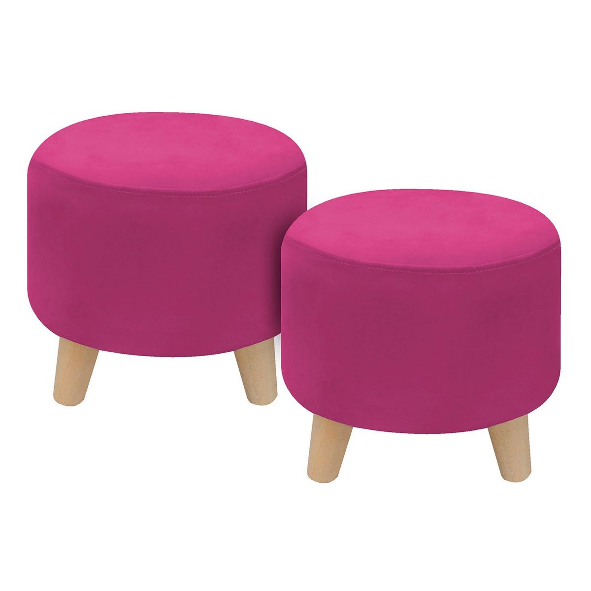 DORMILANDIA - Puff Moderno en Microfibra 28 x 30 cm Dormilandia 