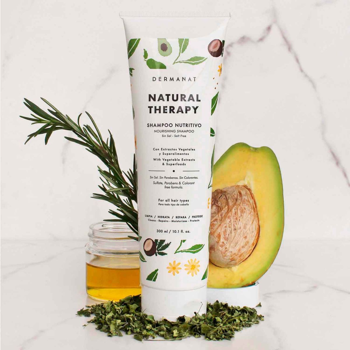 DERMANAT - Shampoo Nutritivo Natural Therapy