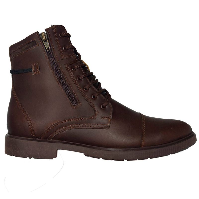 CALZADO CON ALTURA MONSERRATE - Bota en CUERO tipo casual para hombre marca monserrate oakland otoño