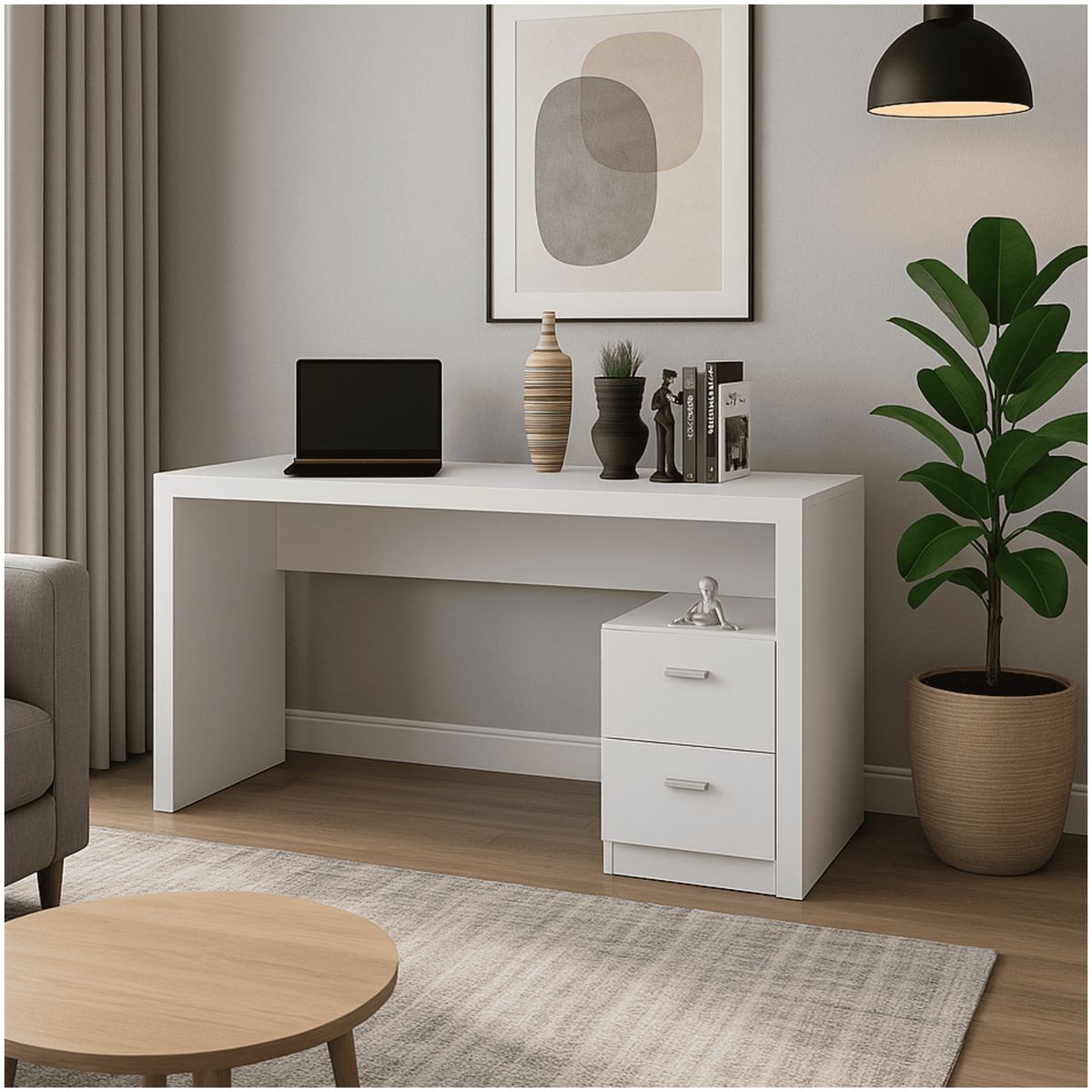 MUEBLES 2020 - Escritorio Santorini-Blanco