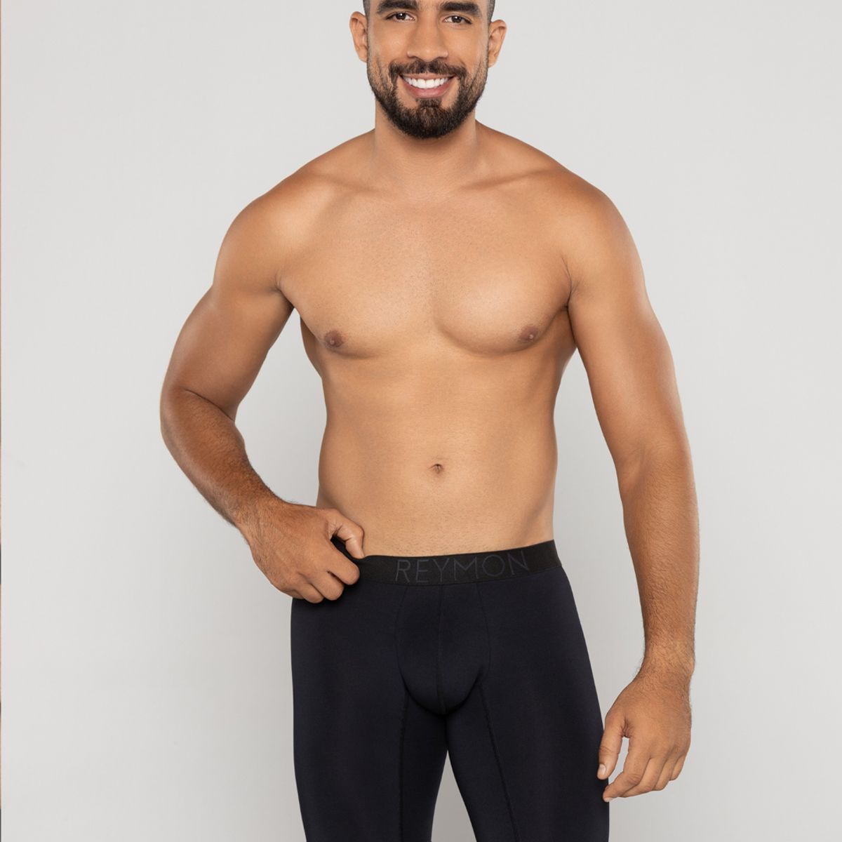 REYMON - Bóxer Básico En Poliéster Largo Para Hombre Ref3189