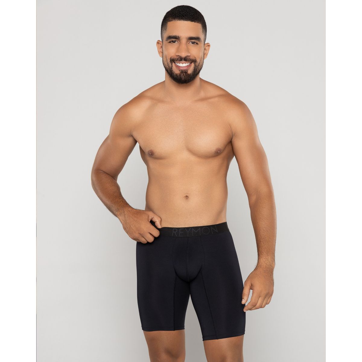 REYMON - Bóxer Básico En Poliéster Largo Para Hombre Ref3189