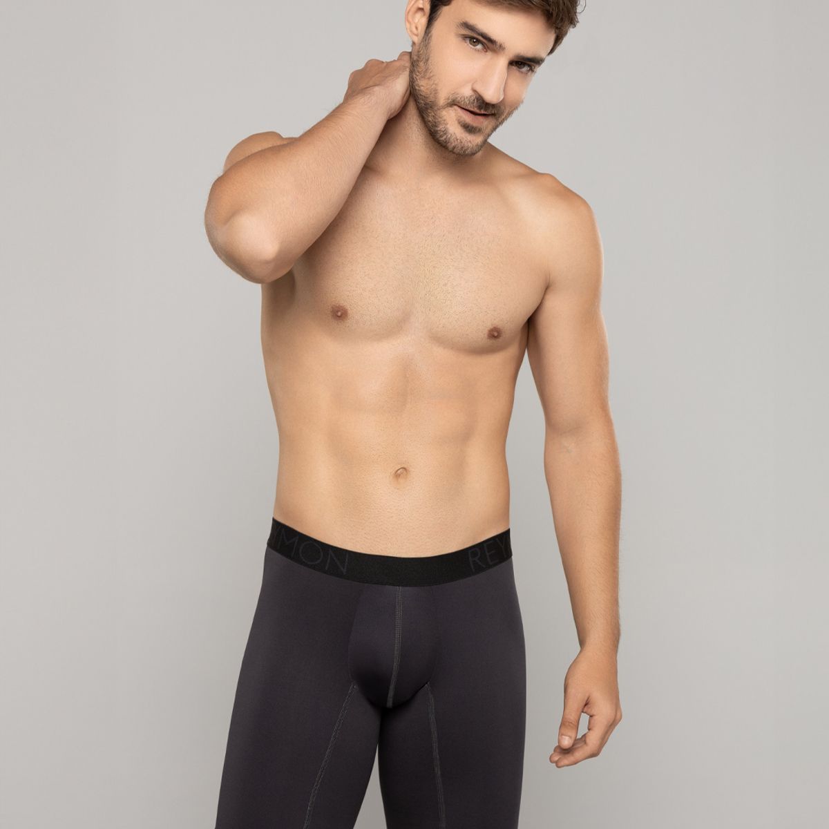 REYMON - Bóxer Básico En Poliéster Largo Para Hombre Ref3189