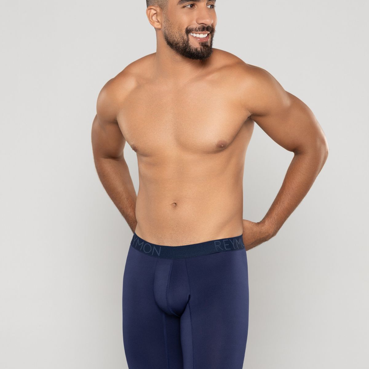 REYMON - Bóxer Básico En Poliéster Largo Para Hombre Ref3189