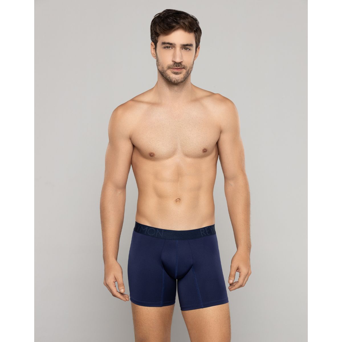 REYMON - Bóxer Básico En Poliéster Semilargo Para Hombre Ref3089