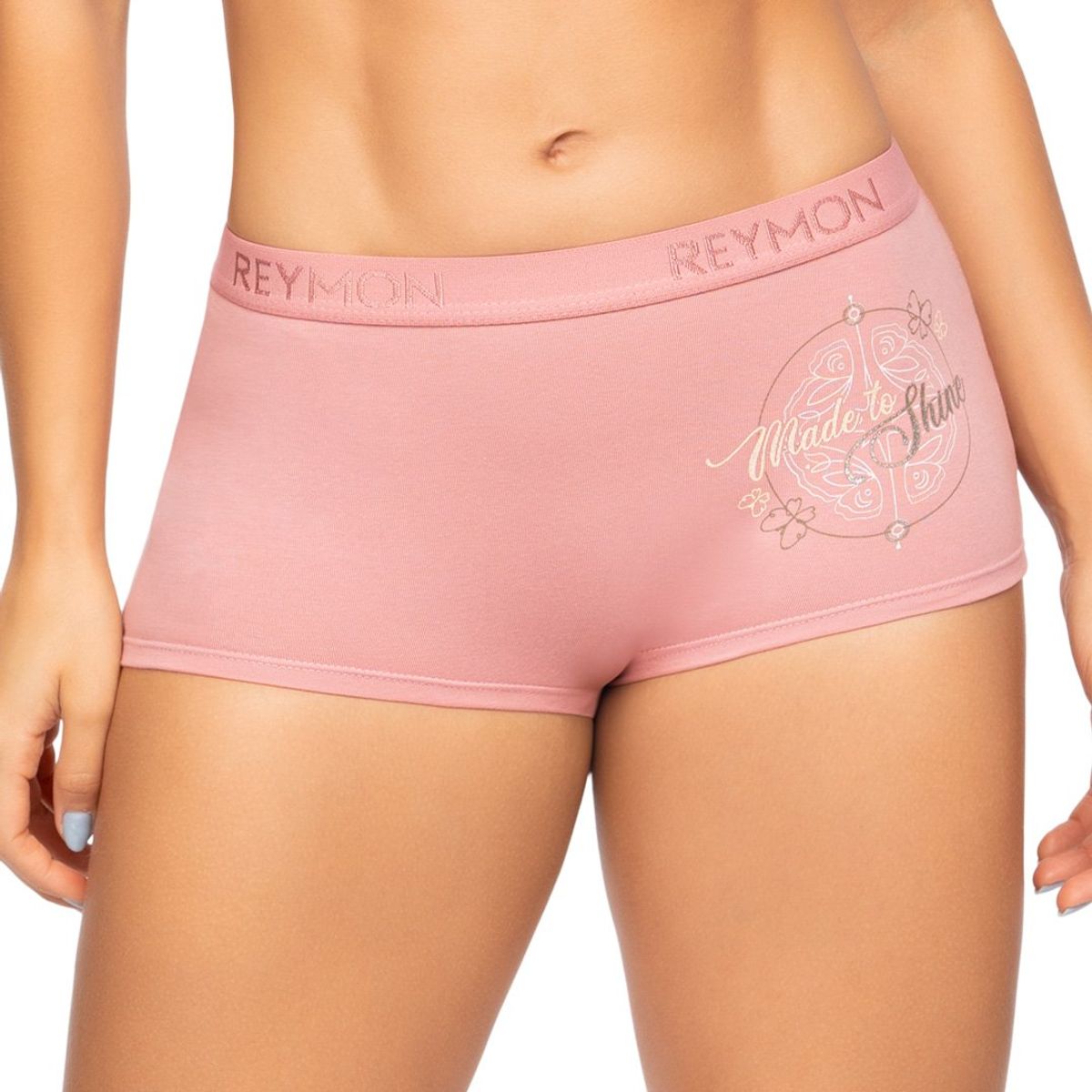 REYMON - Bóxer Tiro Alto En Algodón Estampado Para Mujer Ref. 8010