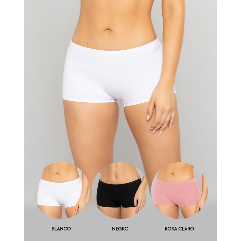 REYMON - Boxer PAQUETE X3 Para Mujer En Algodón Ref. 8963