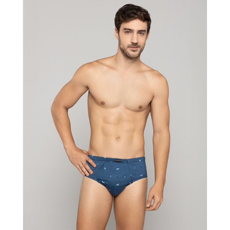REYMON - Pantaloncillo clásico estampado con bragueta later ref 2010