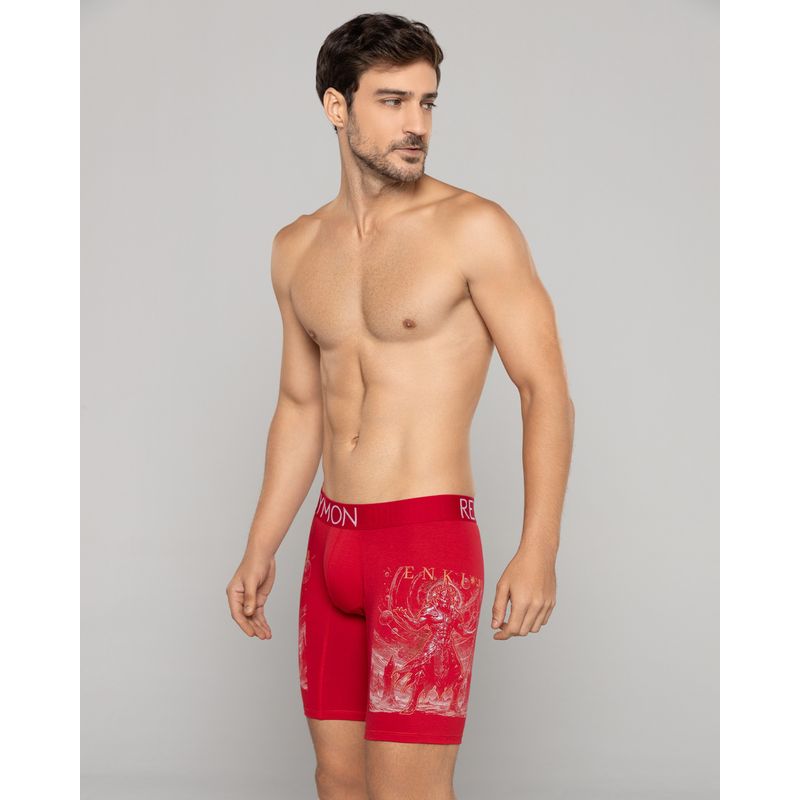 REYMON - Bóxer largo estampado para hombre