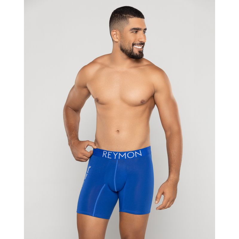 REYMON - Bóxer semilargo con bolsillo lateral para hombre