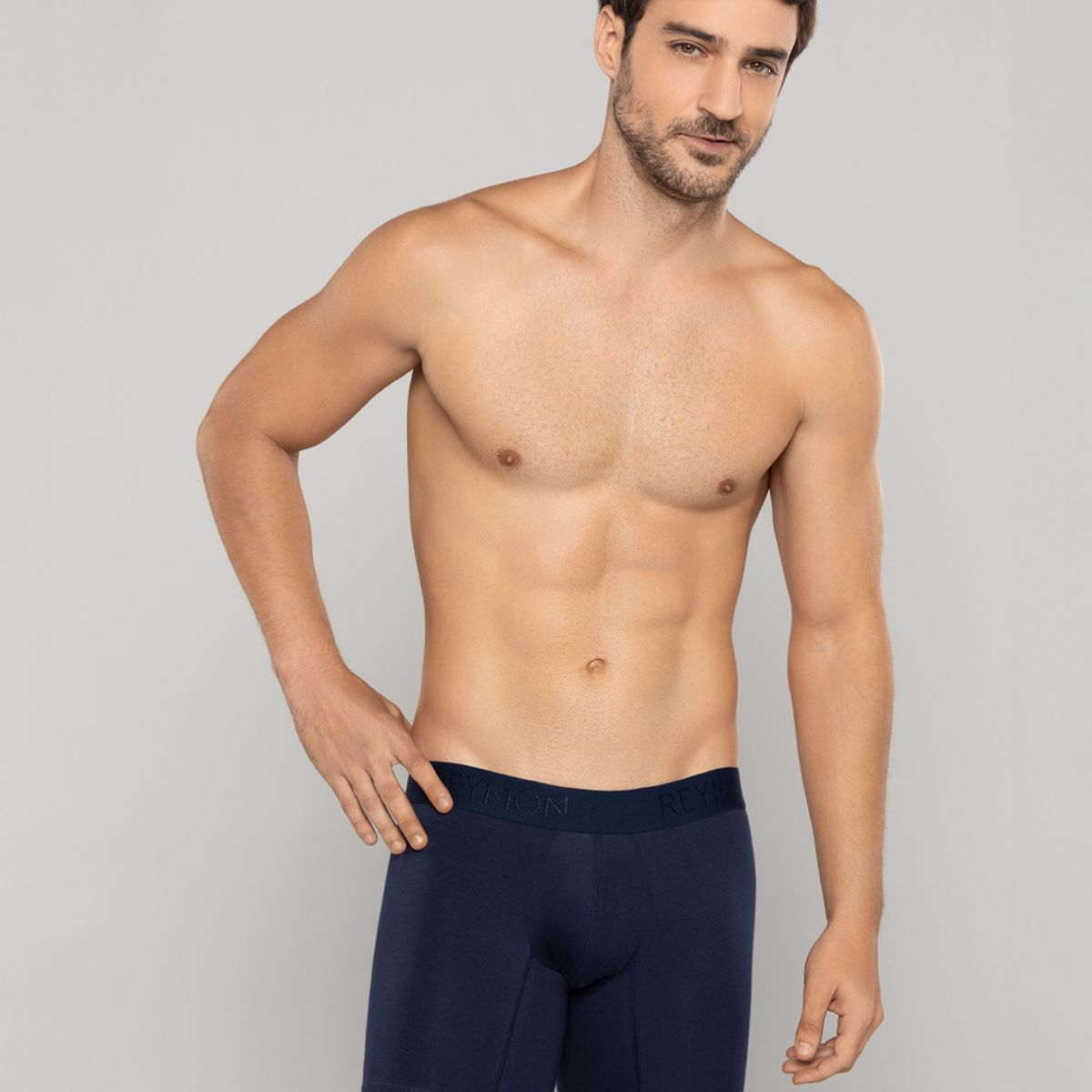 REYMON - Bóxer Semilargo Unicolor Para Hombre Ref. 3010