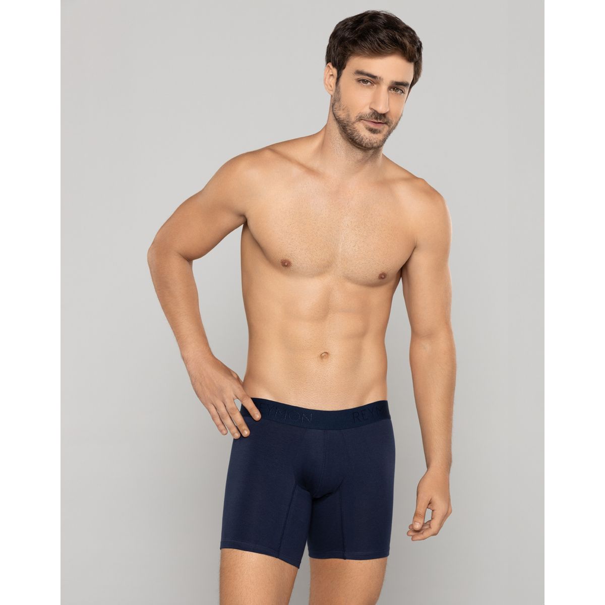 REYMON - Bóxer Semilargo Unicolor Para Hombre Ref. 3010
