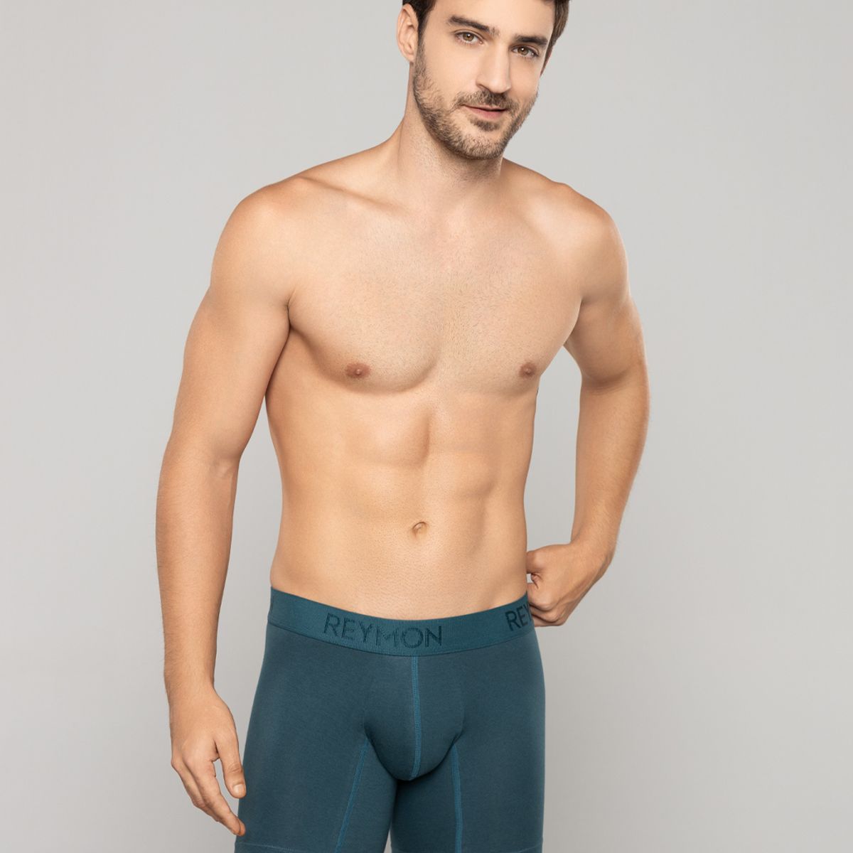 REYMON - Bóxer Semilargo Unicolor Para Hombre Ref. 3010
