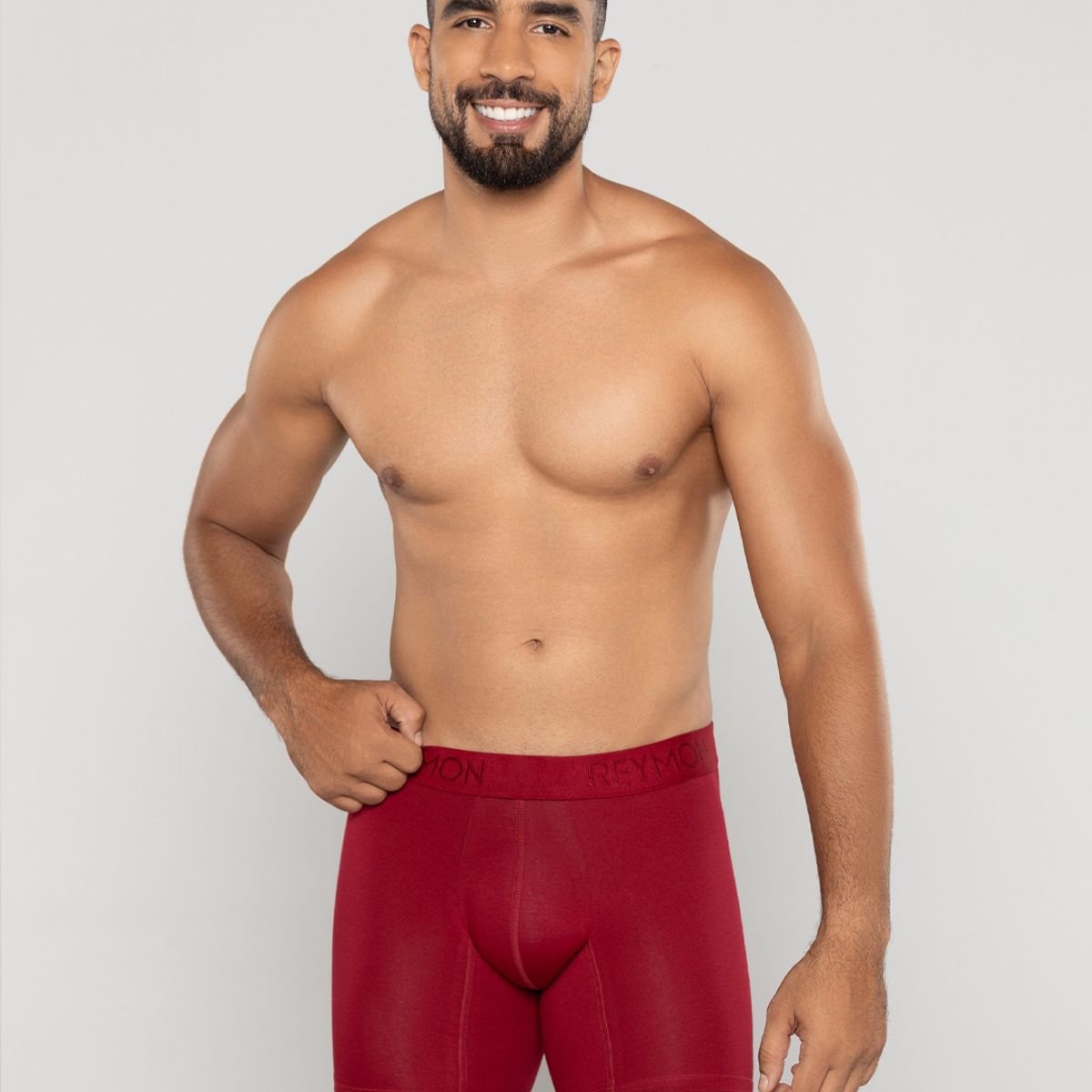 REYMON - Bóxer Semilargo Unicolor Para Hombre Ref. 3010