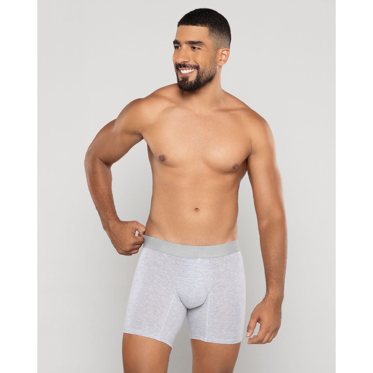 REYMON - Bóxer Semilargo Unicolor Para Hombre Ref. 3010