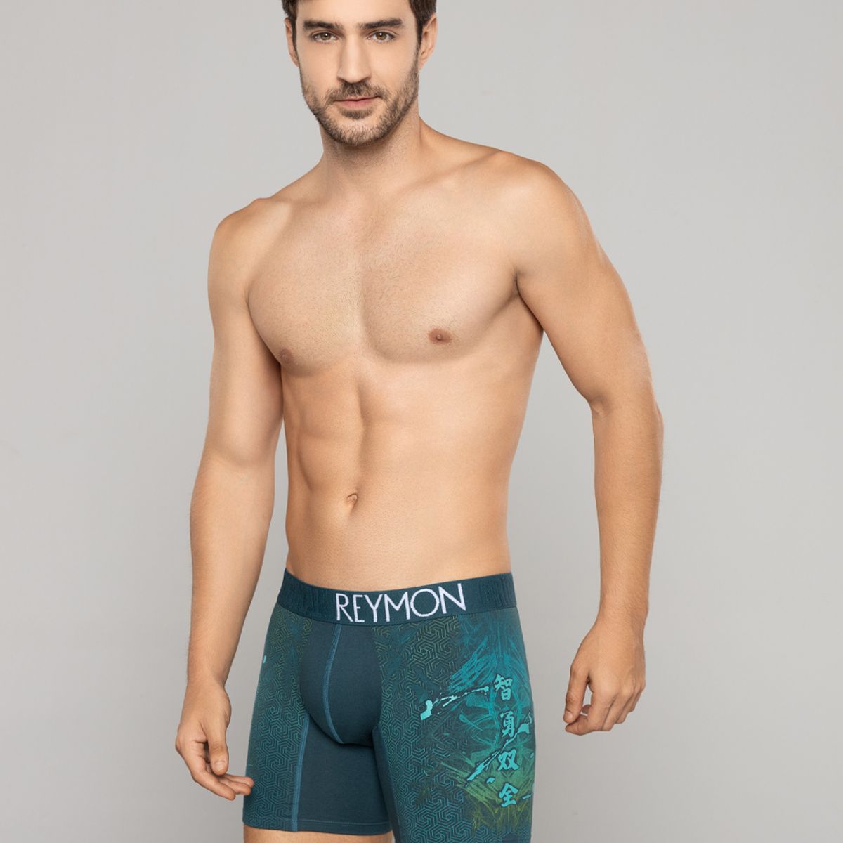 REYMON - Bóxer Semilargo Estampado Para Hombre Ref3029