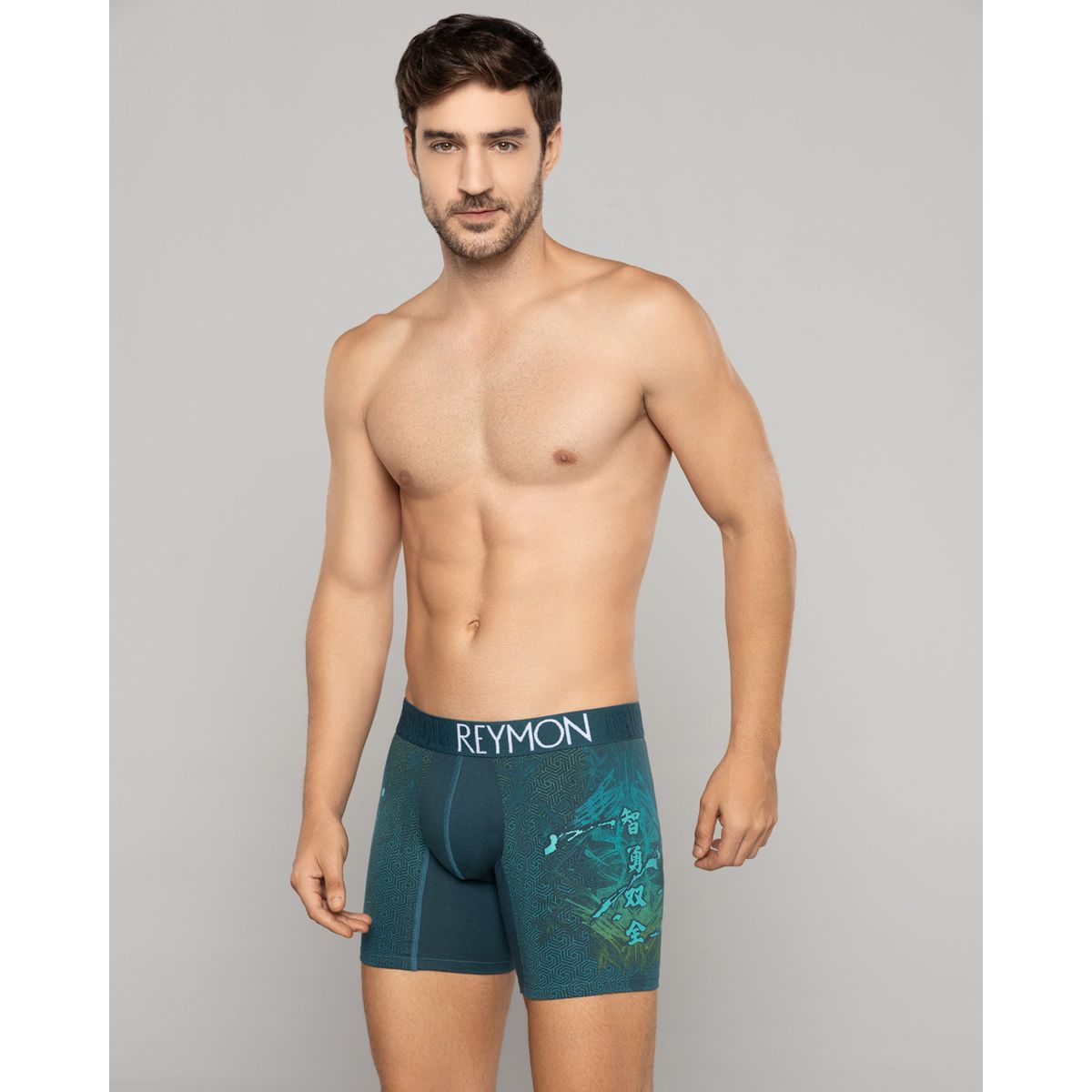 REYMON - Bóxer Semilargo Estampado Para Hombre Ref3029