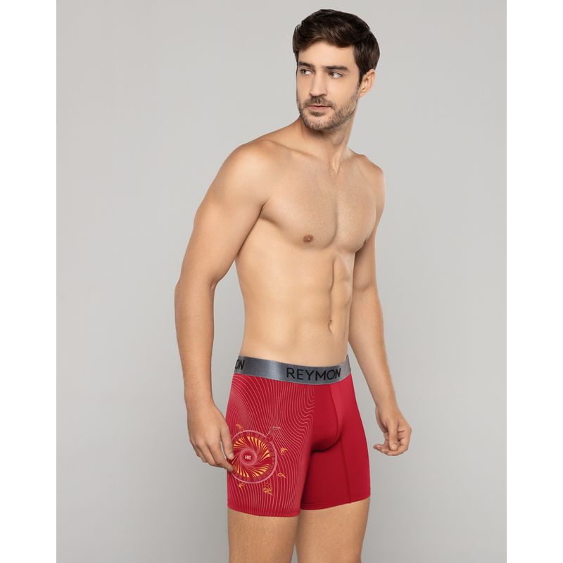 REYMON - Bóxer semilargo microfibra estampada para hombre ref 3045