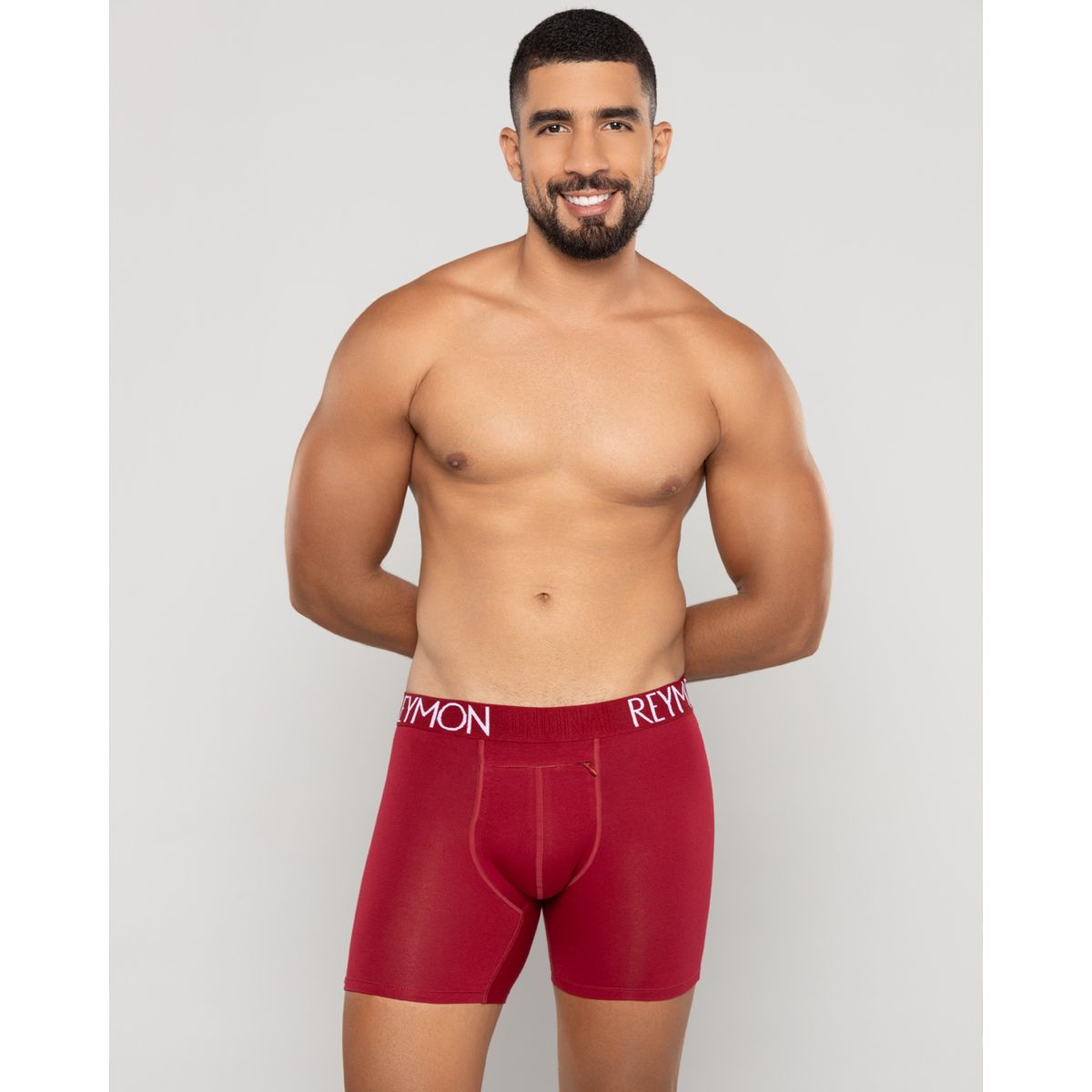 REYMON - Bóxer Semilargo Con Bolsillo De Seguridad Para Hombre Ref3040