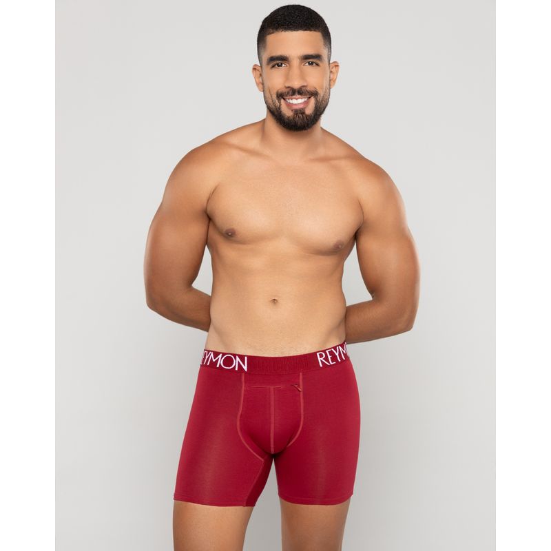 REYMON - Bóxer Semilargo Con Bolsillo De Seguridad Para Hombre Ref3040