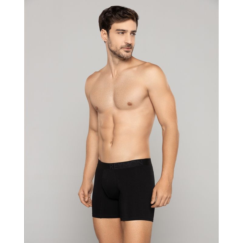 REYMON - Bóxer básico semilargo para hombre