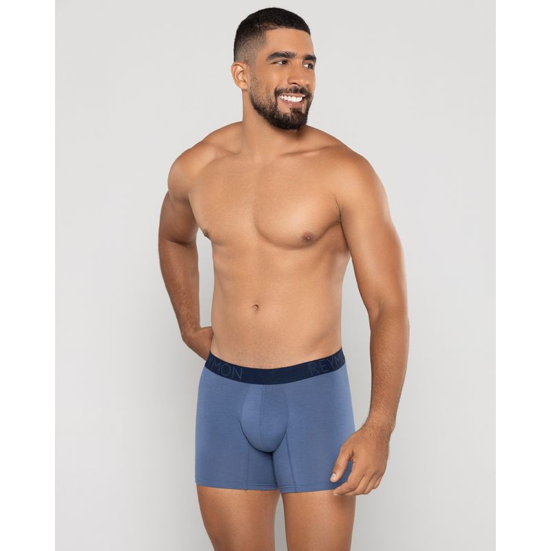 REYMON - Bóxer básico semilargo para hombre
