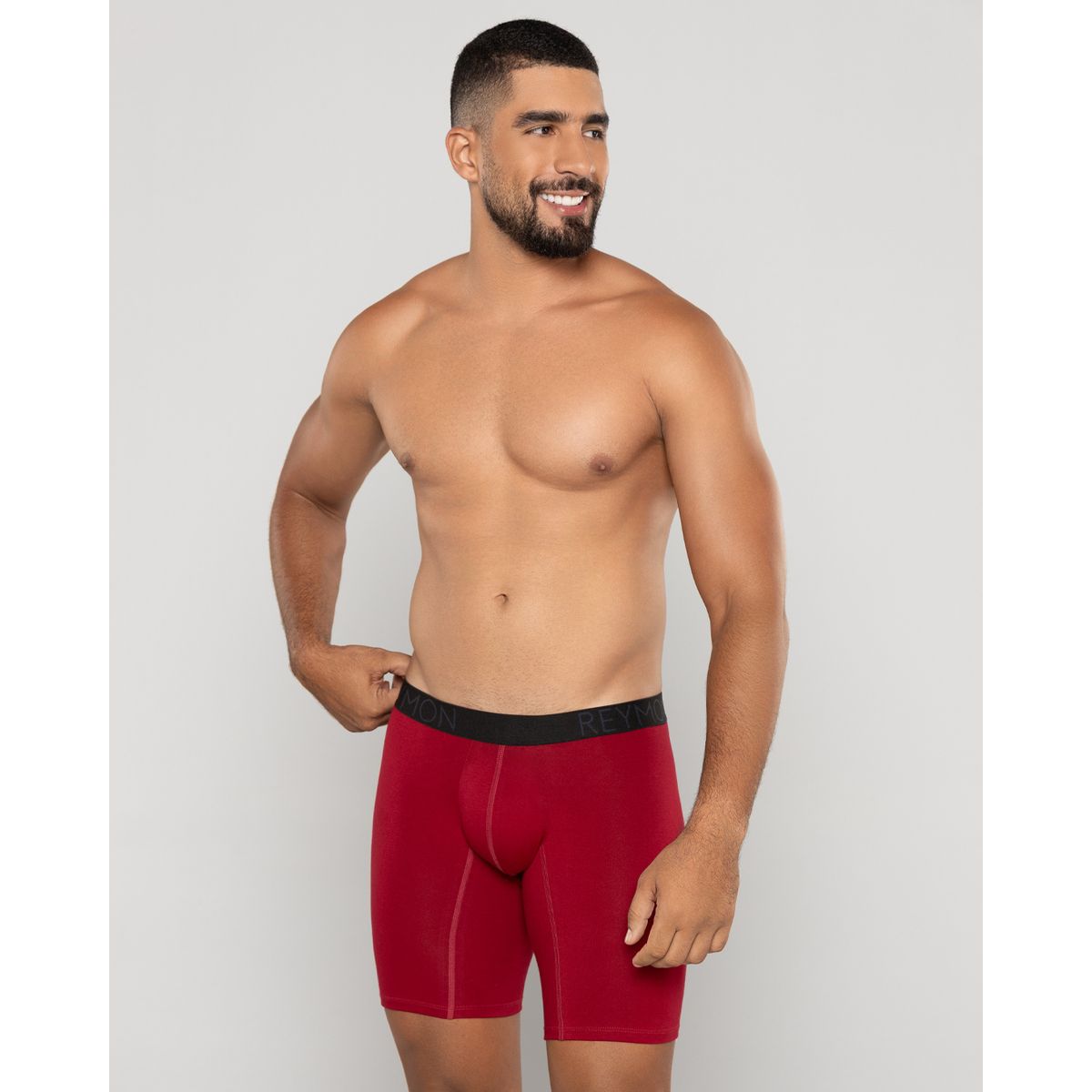 REYMON - Bóxer básico largo para hombre