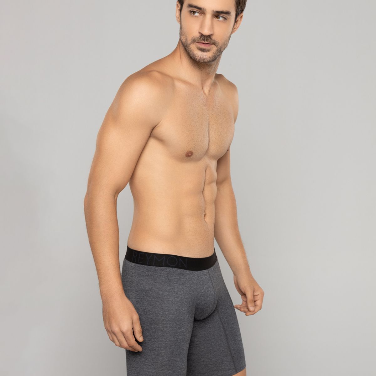 REYMON - Bóxer básico largo para hombre