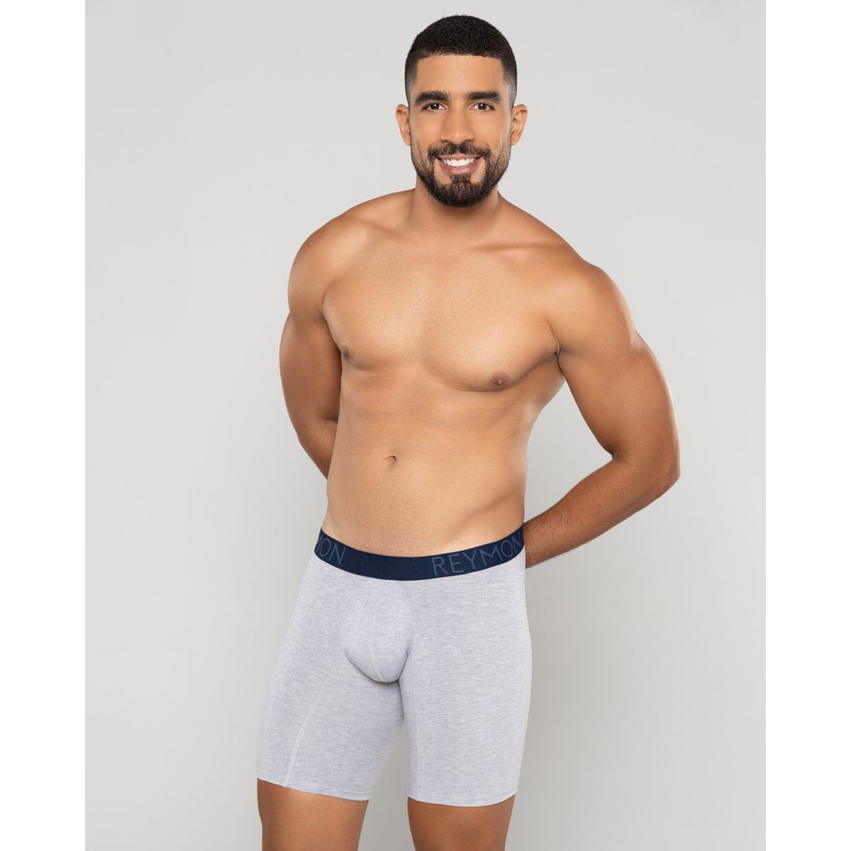 REYMON - Bóxer básico largo para hombre