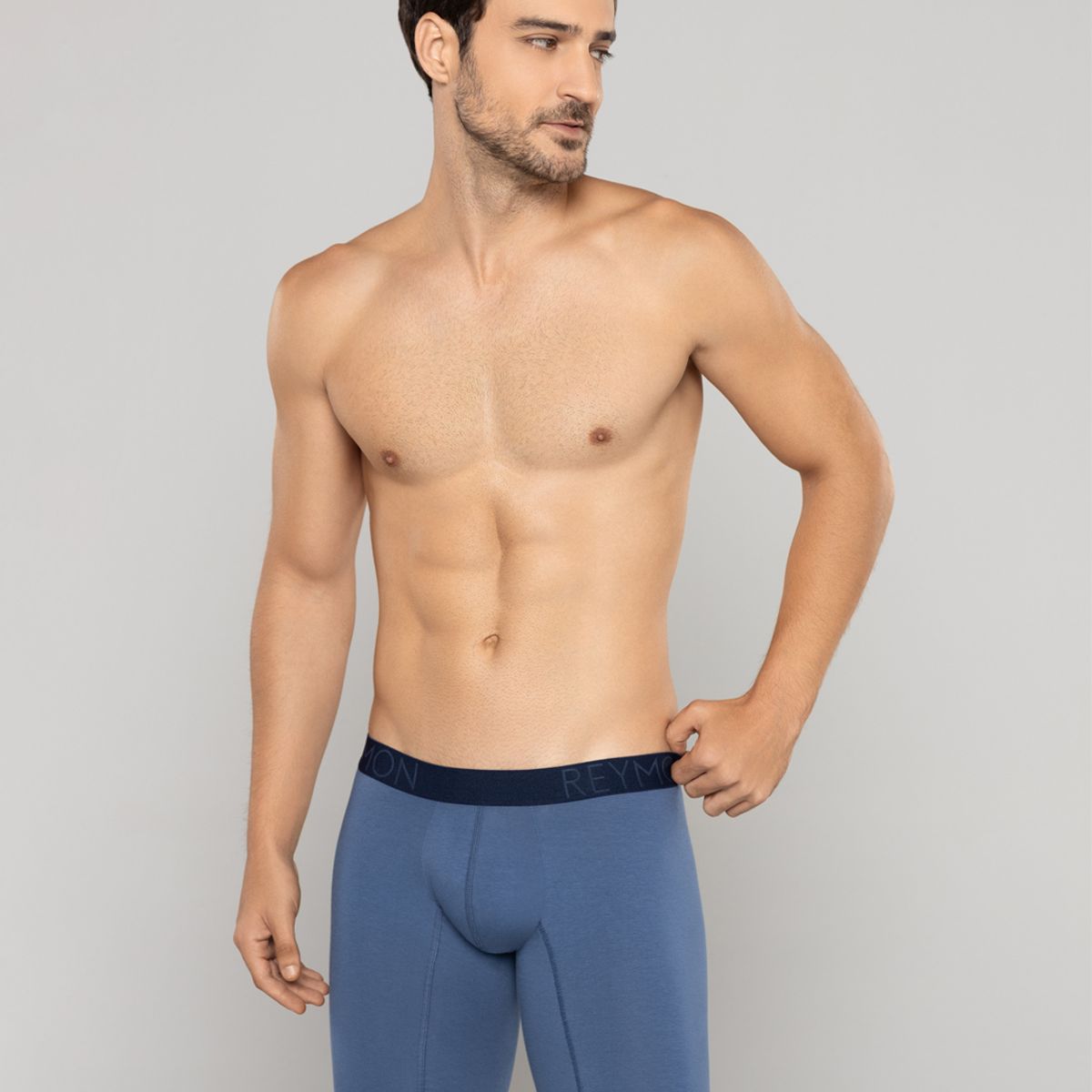 REYMON - Bóxer básico largo para hombre