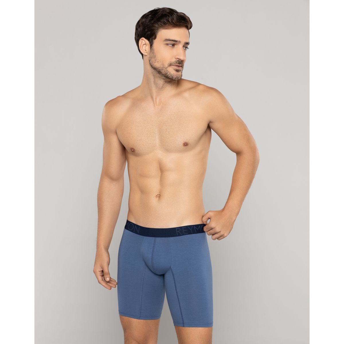 REYMON - Bóxer básico largo para hombre