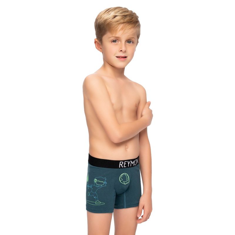 REYMON - Bóxer estampado neon para niño kd