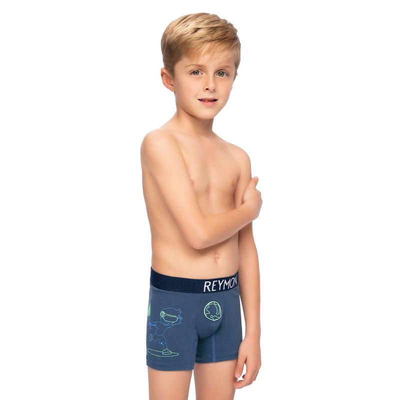 REYMON - Bóxer estampado neon para niño kd