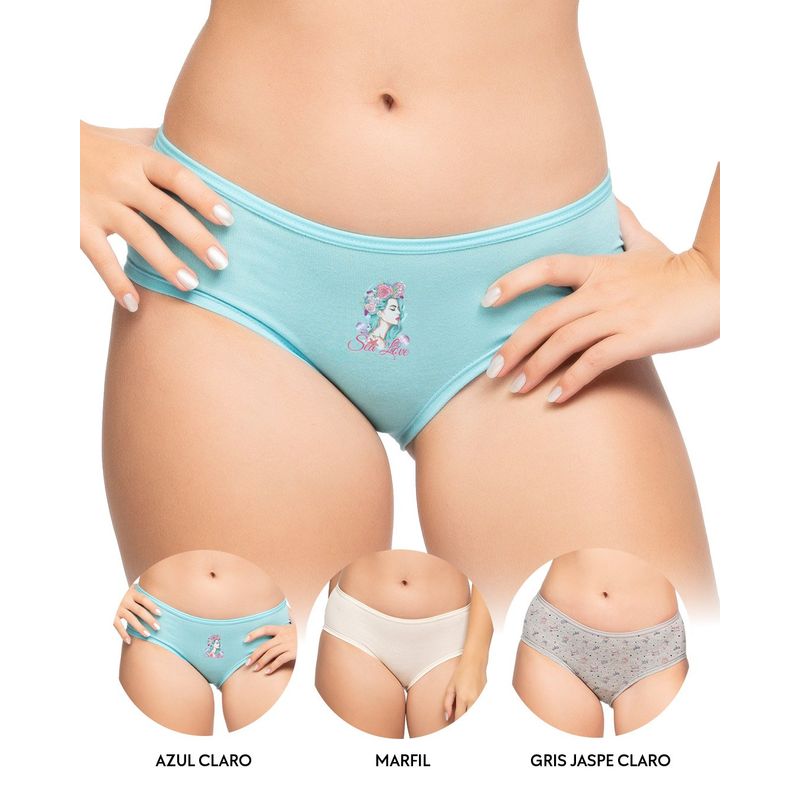 REYMON - Cachetero PAQUETE X3 Para Niña Teen Ref6017-T