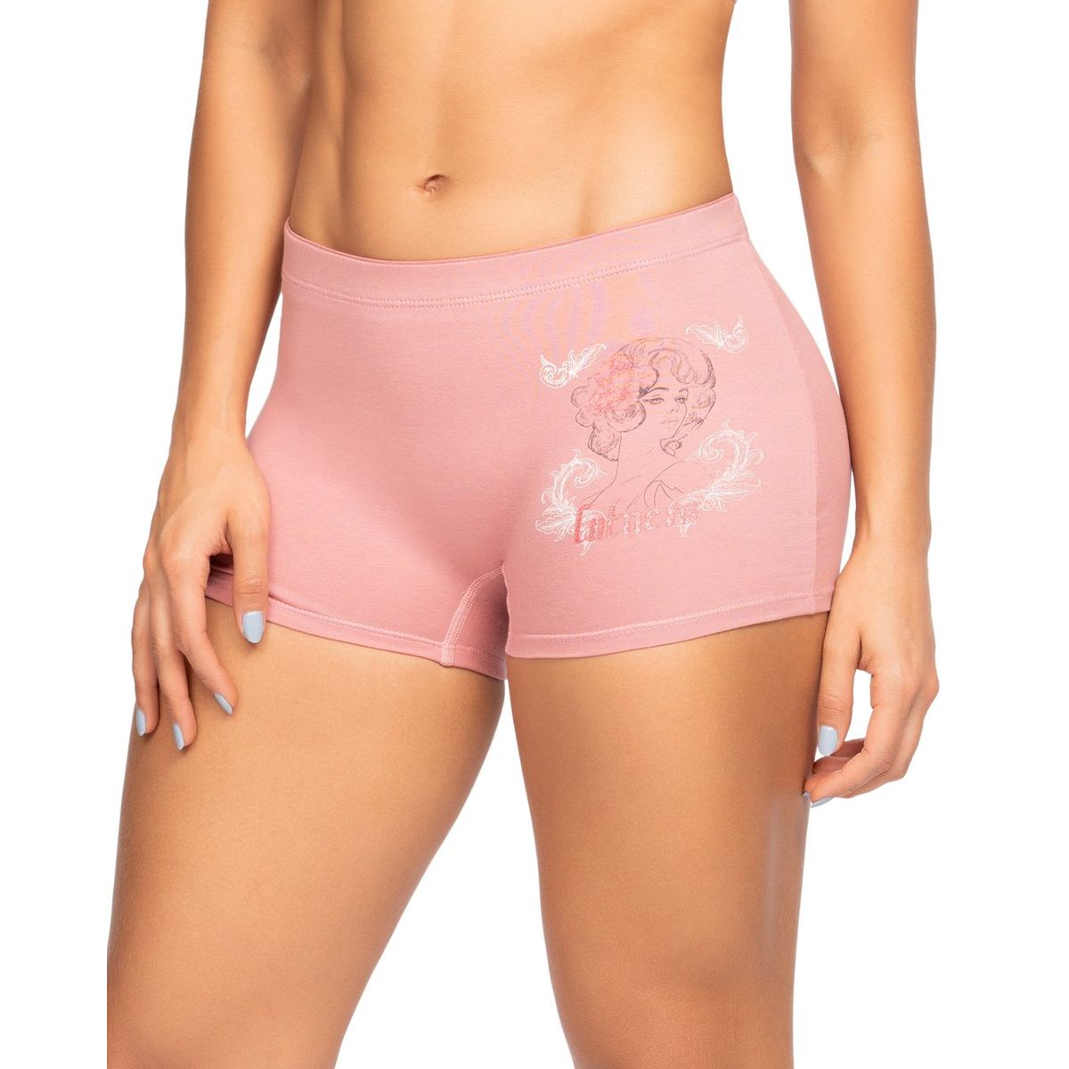 REYMON - Bóxer Largo Alto Algodón Estampado Para Mujer Ref. 8012