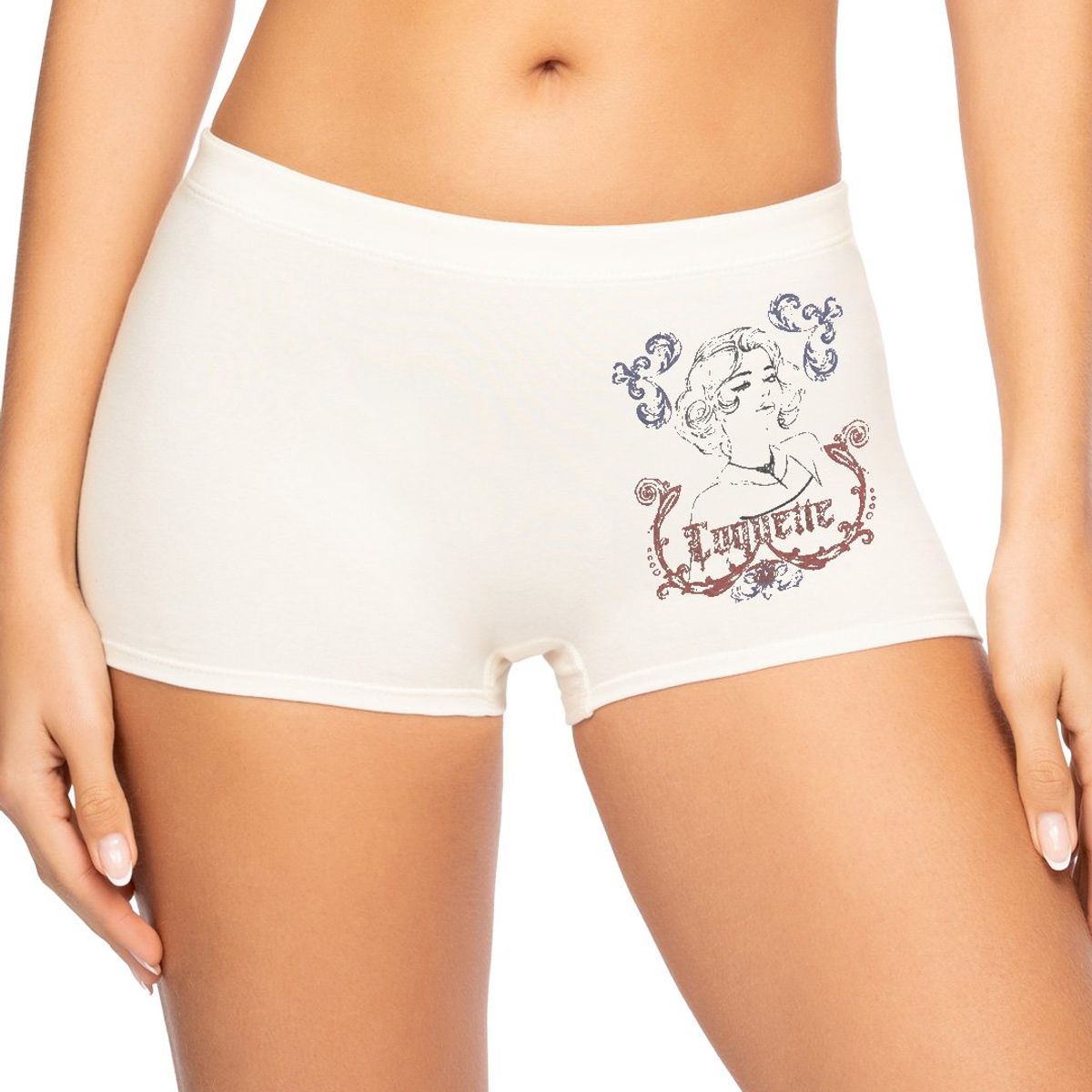 REYMON - Bóxer Largo Alto Algodón Estampado Para Mujer Ref. 8012