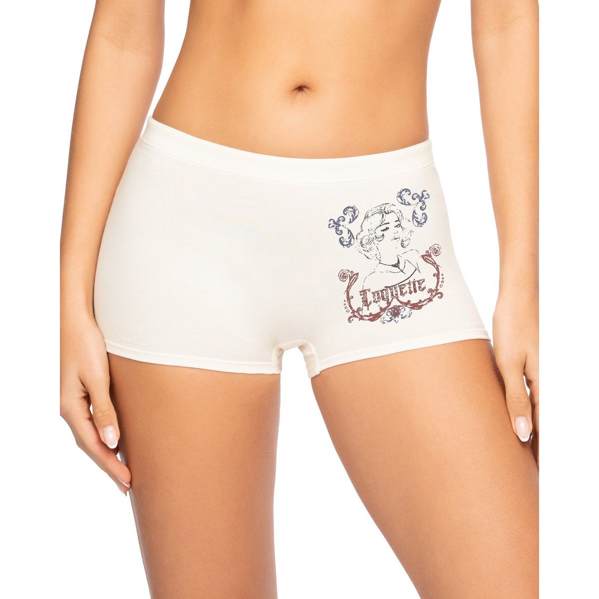 REYMON - Bóxer Largo Alto Algodón Estampado Para Mujer Ref. 8012