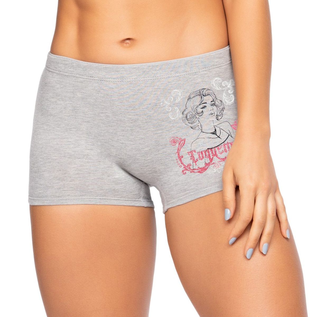 REYMON - Bóxer Largo Alto Algodón Estampado Para Mujer Ref. 8012