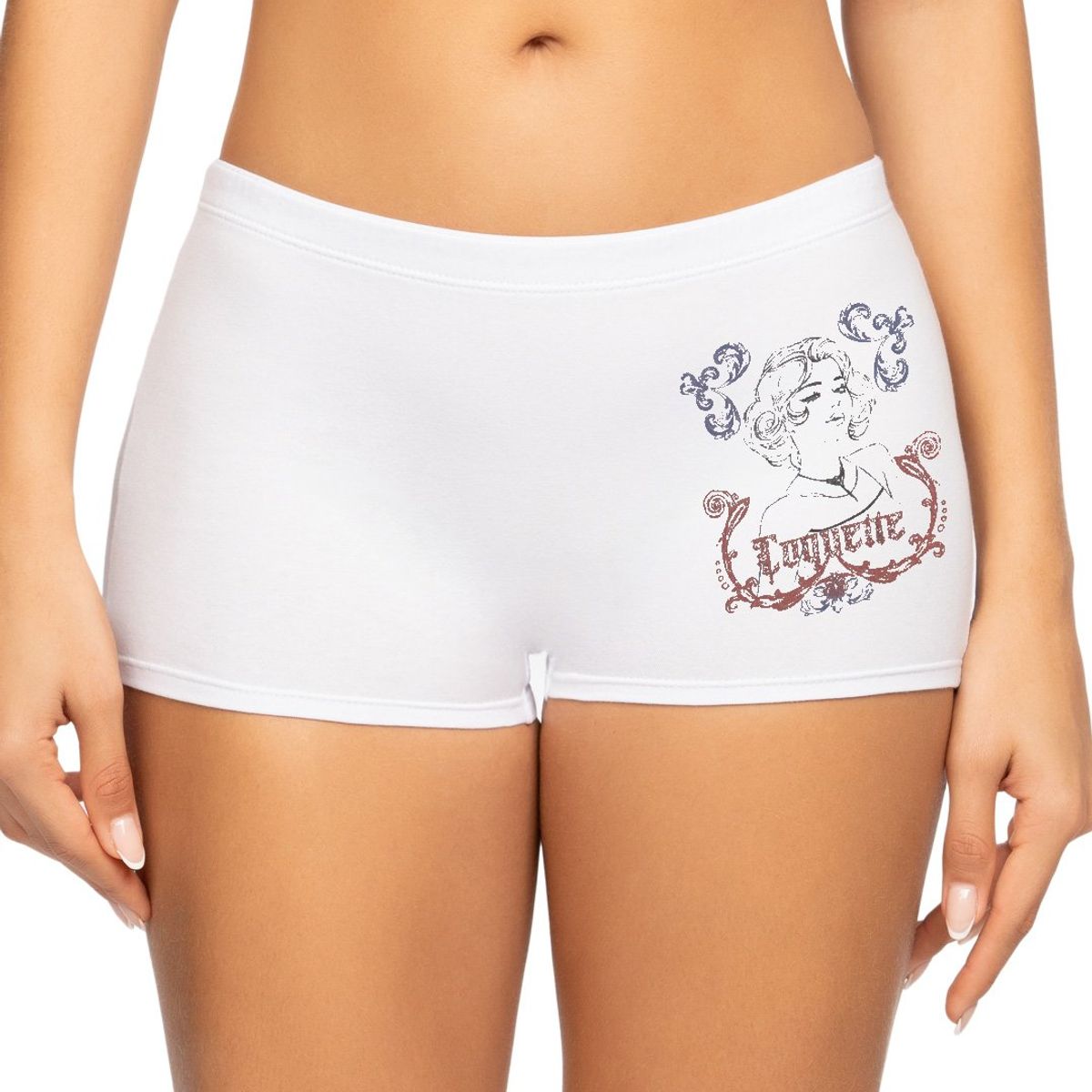 REYMON - Bóxer Largo Alto Algodón Estampado Para Mujer Ref. 8012