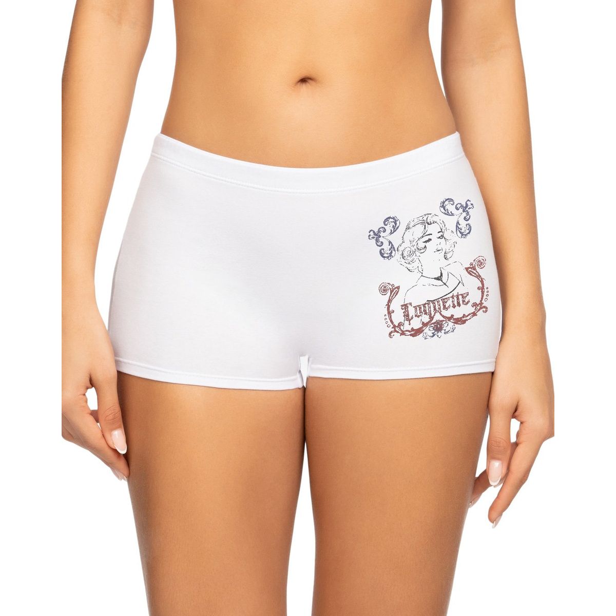 REYMON - Bóxer Largo Alto Algodón Estampado Para Mujer Ref. 8012