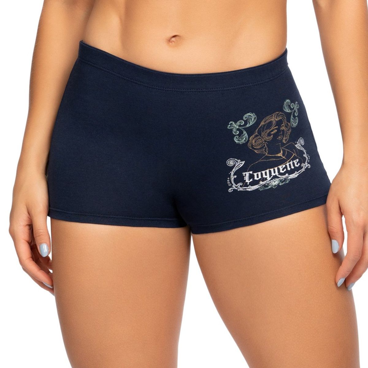 REYMON - Bóxer Largo Alto Algodón Estampado Para Mujer Ref. 8012