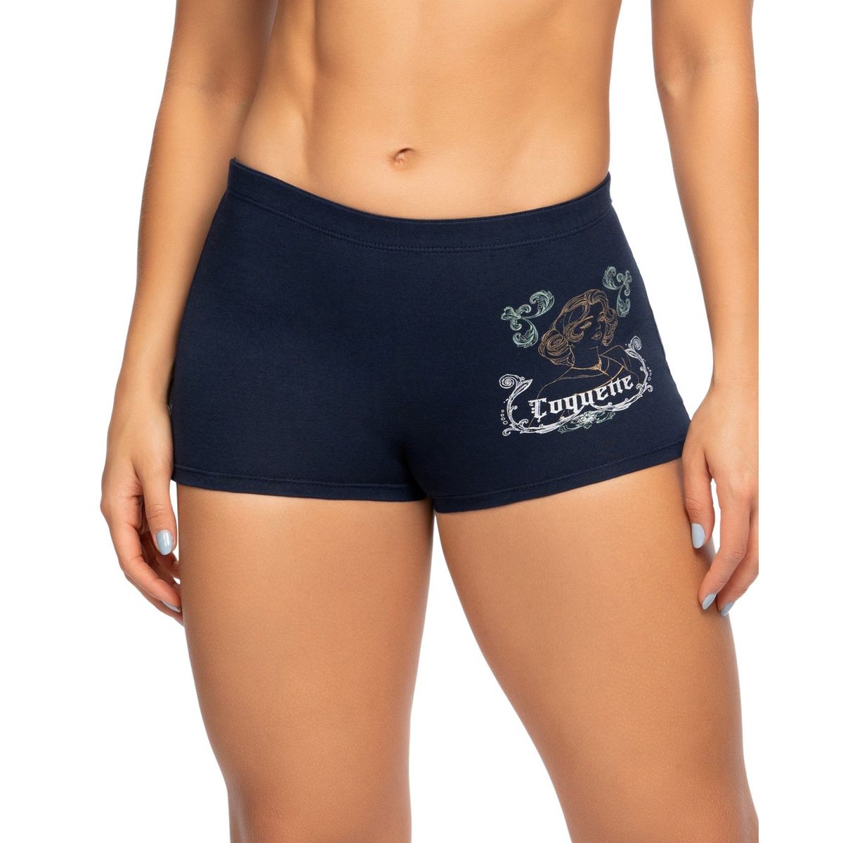 REYMON - Bóxer Largo Alto Algodón Estampado Para Mujer Ref. 8012