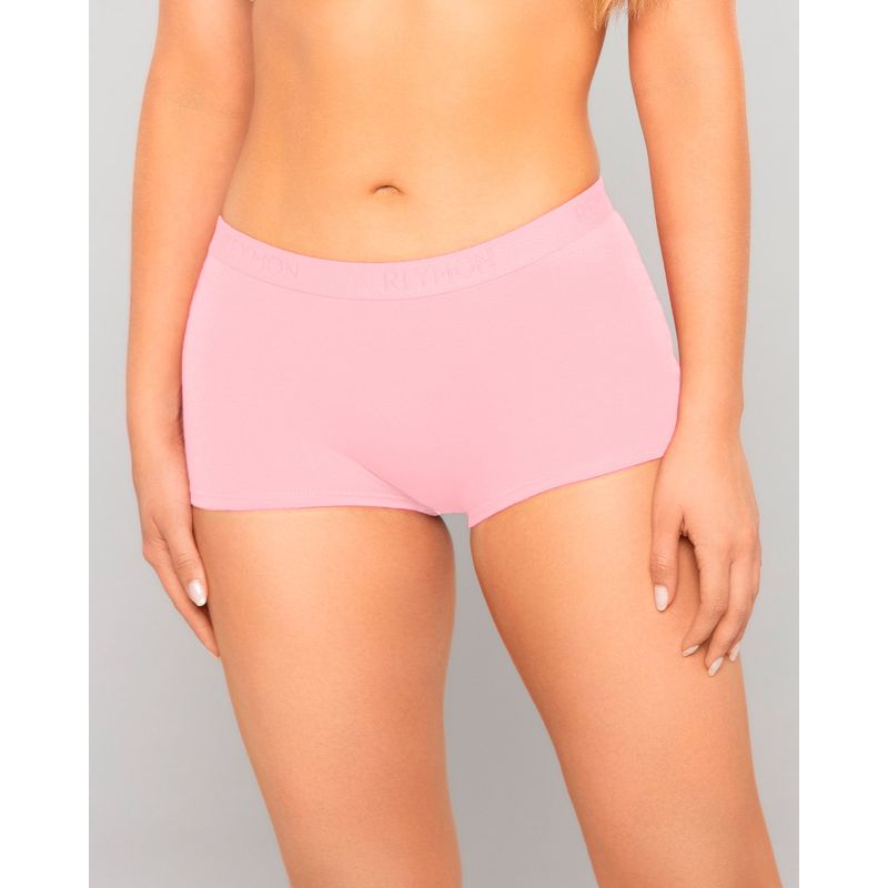 REYMON - Bóxer Tiro Alto Unicolor Para Mujer Ref. 8011