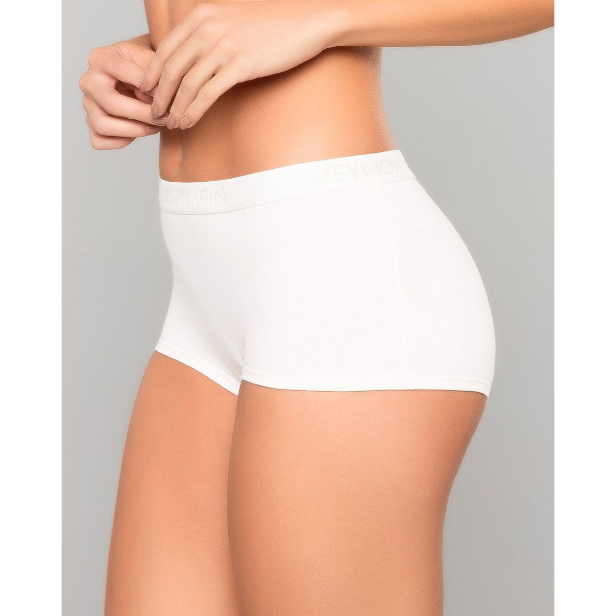 REYMON - Bóxer Tiro Alto Unicolor Para Mujer Ref. 8011