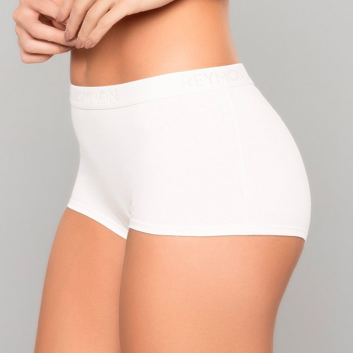 REYMON - Bóxer Tiro Alto Unicolor Para Mujer Ref. 8011