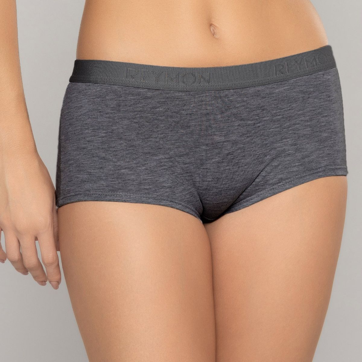 REYMON - Bóxer Tiro Alto Unicolor Para Mujer Ref. 8011