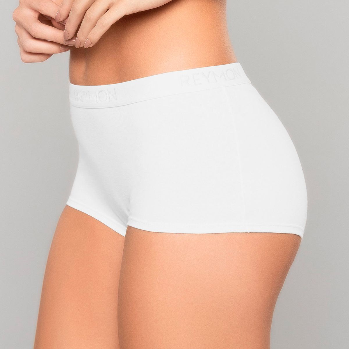 REYMON - Bóxer Tiro Alto Unicolor Para Mujer Ref. 8011