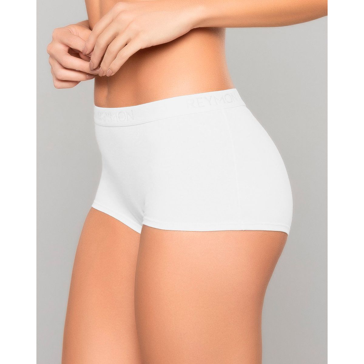 REYMON - Bóxer Tiro Alto Unicolor Para Mujer Ref. 8011